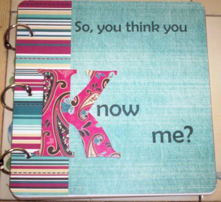 Kim's So you think you know me cover